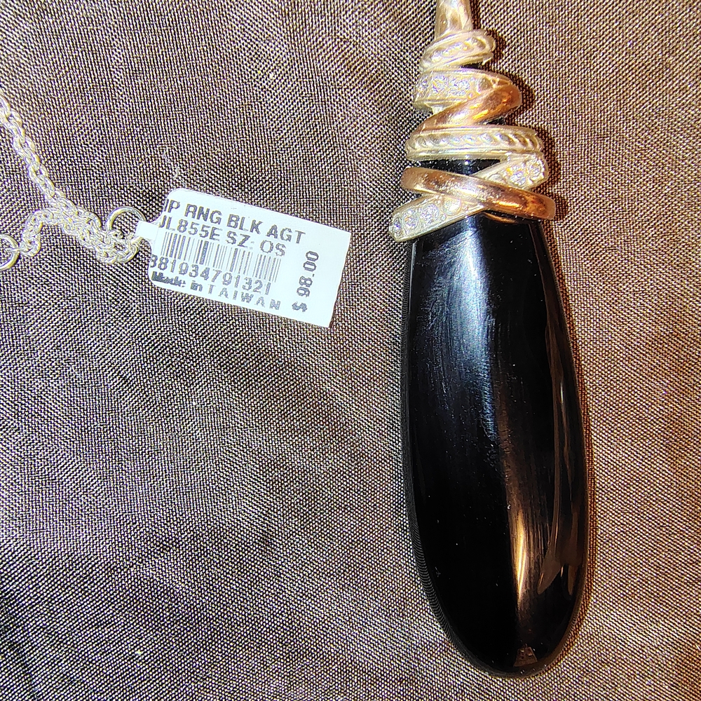 Black Agate Onyx Brighton Necklace